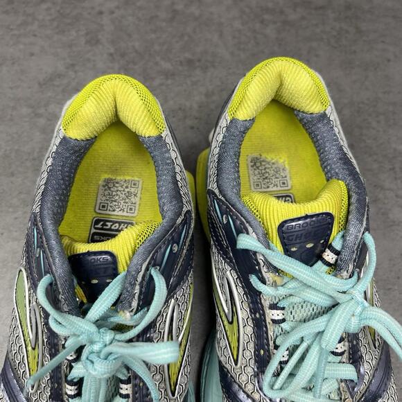 Brooks Ghost 6 Running Shoes Womns Size 6.5 Athletic Trainer Silver Blue - Picture 9 of 11
